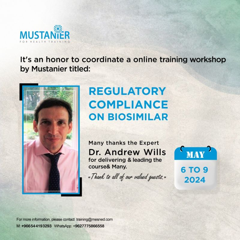 Regulatory Compliance on Biosimilar & Biological Online Training